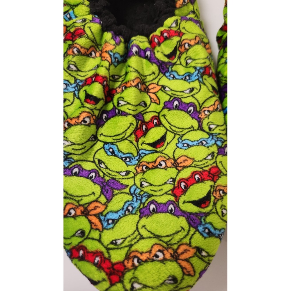 Nickelodeon TMNT Teenage Mutant Ninja Turtles‎ Mens 10/12 Slipper Socks Fleece L - Picture 2 of 7